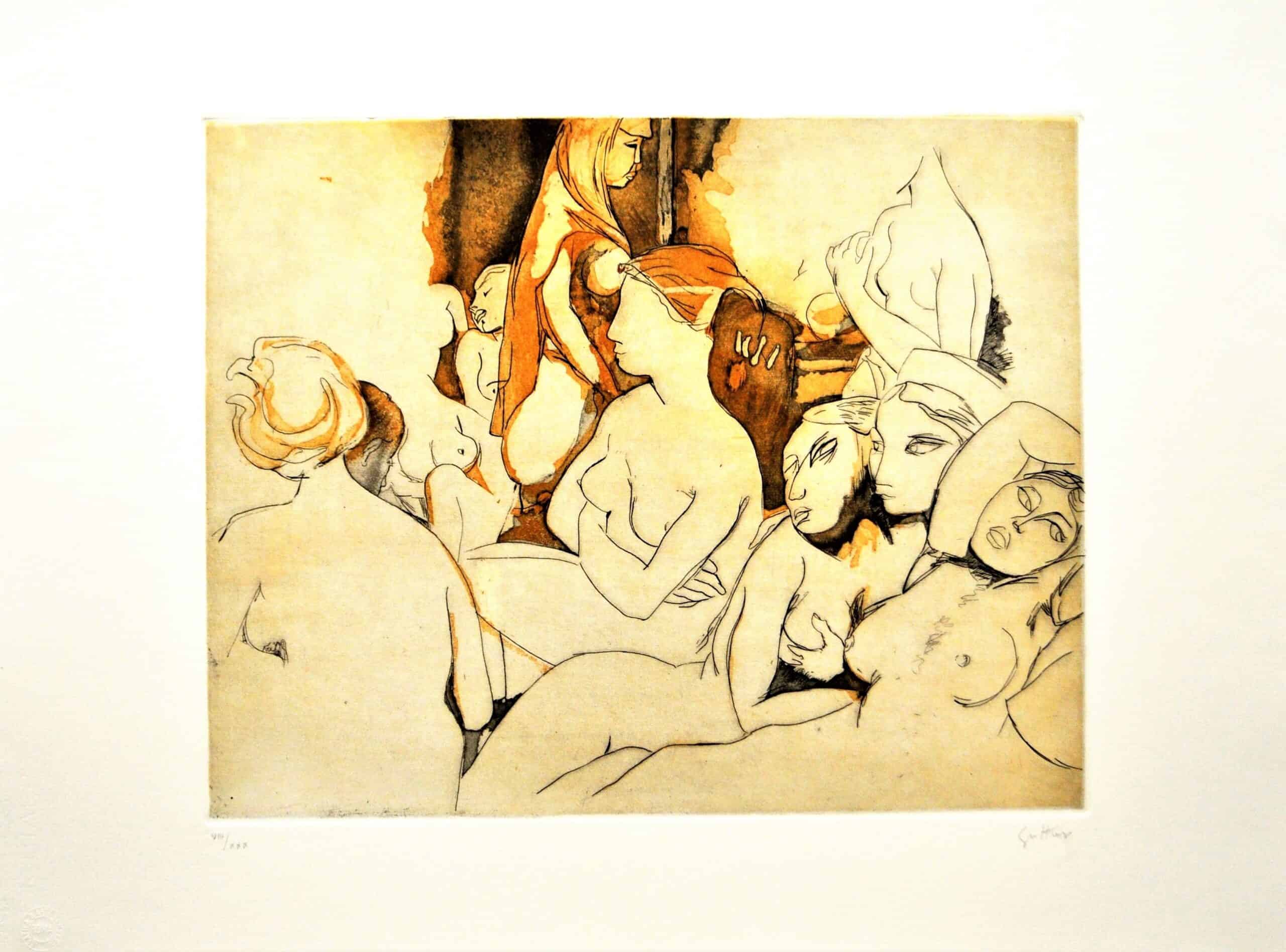 RENATO GUTTUSO - "Omaggio a Ingres"